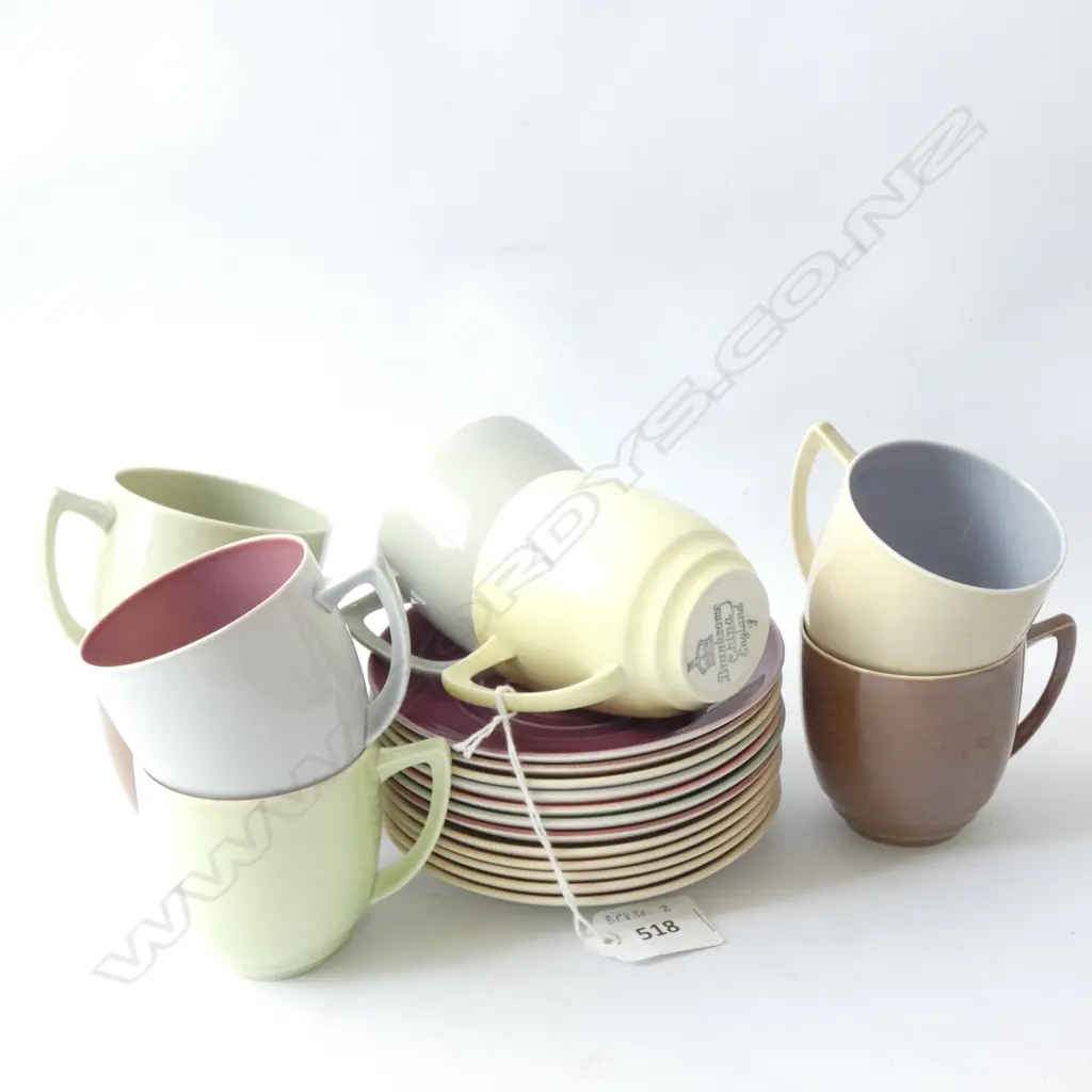 8 BRANKSOME CHINA COFFEE CUPS & SAUCERS (1 HAIRLINE) Image 1++