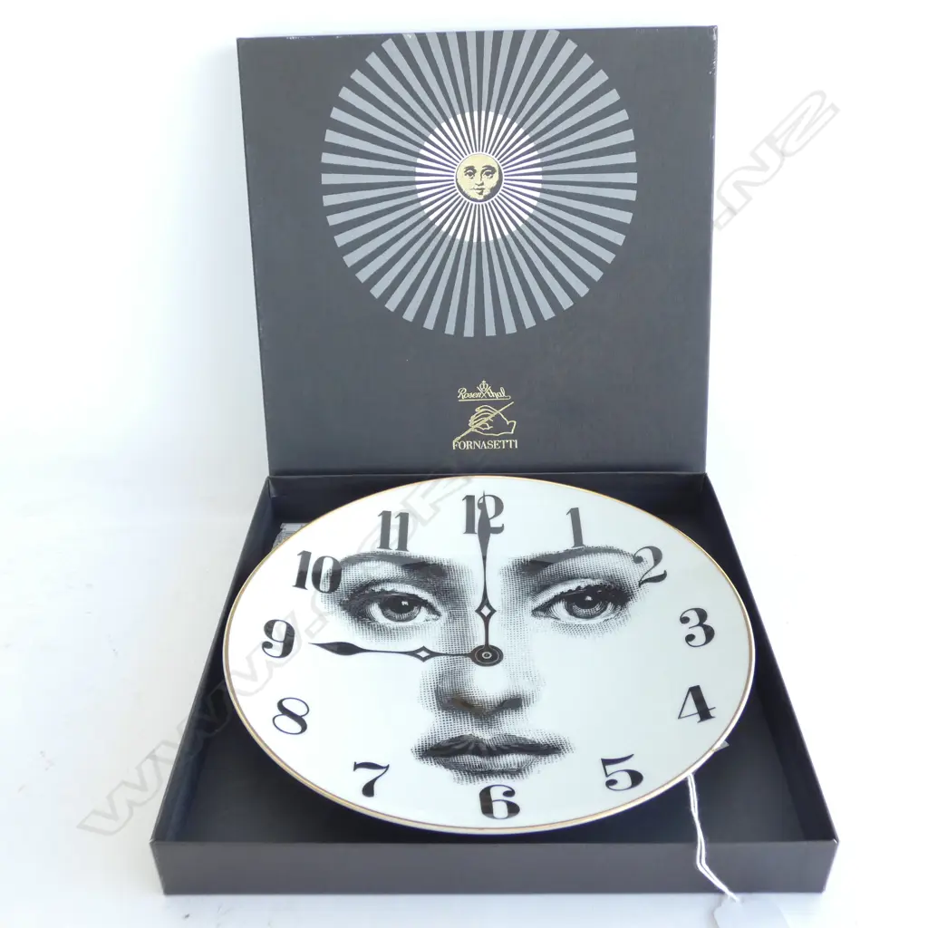FORNASETTI PLATE IN BOX - CLOCK  FACE Image 1++