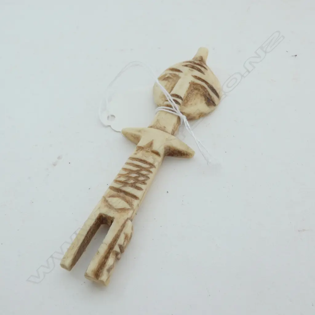 AFRICAN CARVED BONE FIGURE H.100mm Image 1++