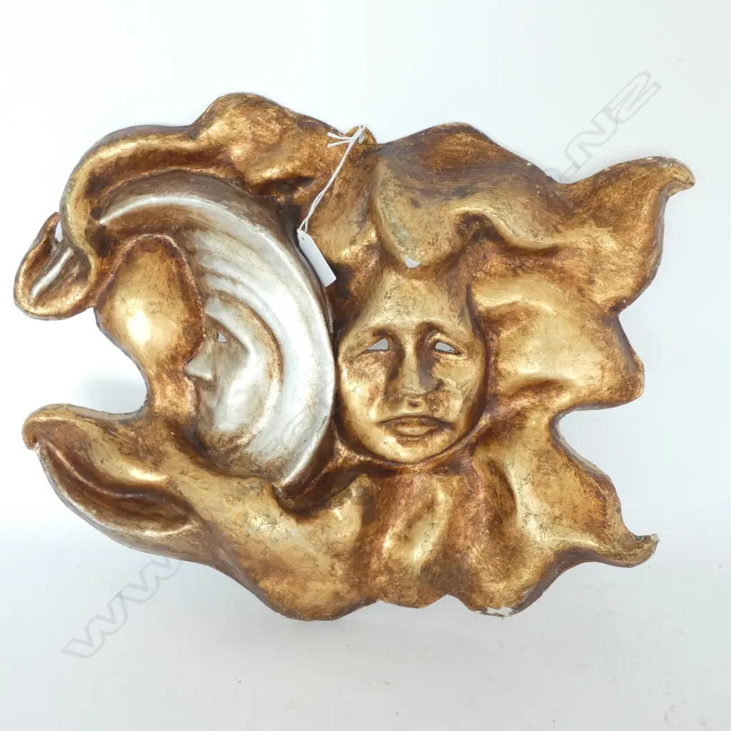 VENETIAN WALL ART; MOON & SUN W. 400MM Image 1++
