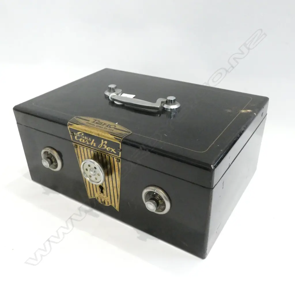 TOHO TAISHO PERIOD COMBINATION CASH BOX (OPENS) 360 X 255 X 150MM Image 1++