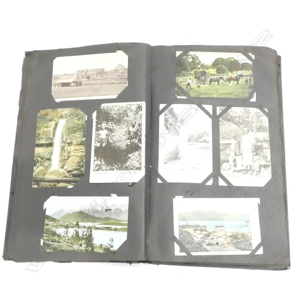 EARLY 20thC POSTCARD ALBUM Image 1++