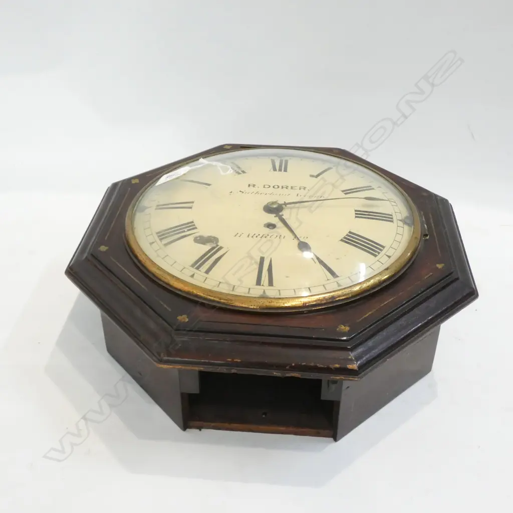 ANTIQUE DIAL CLOCK WITH FUSEE MOVEMENT Image 1++