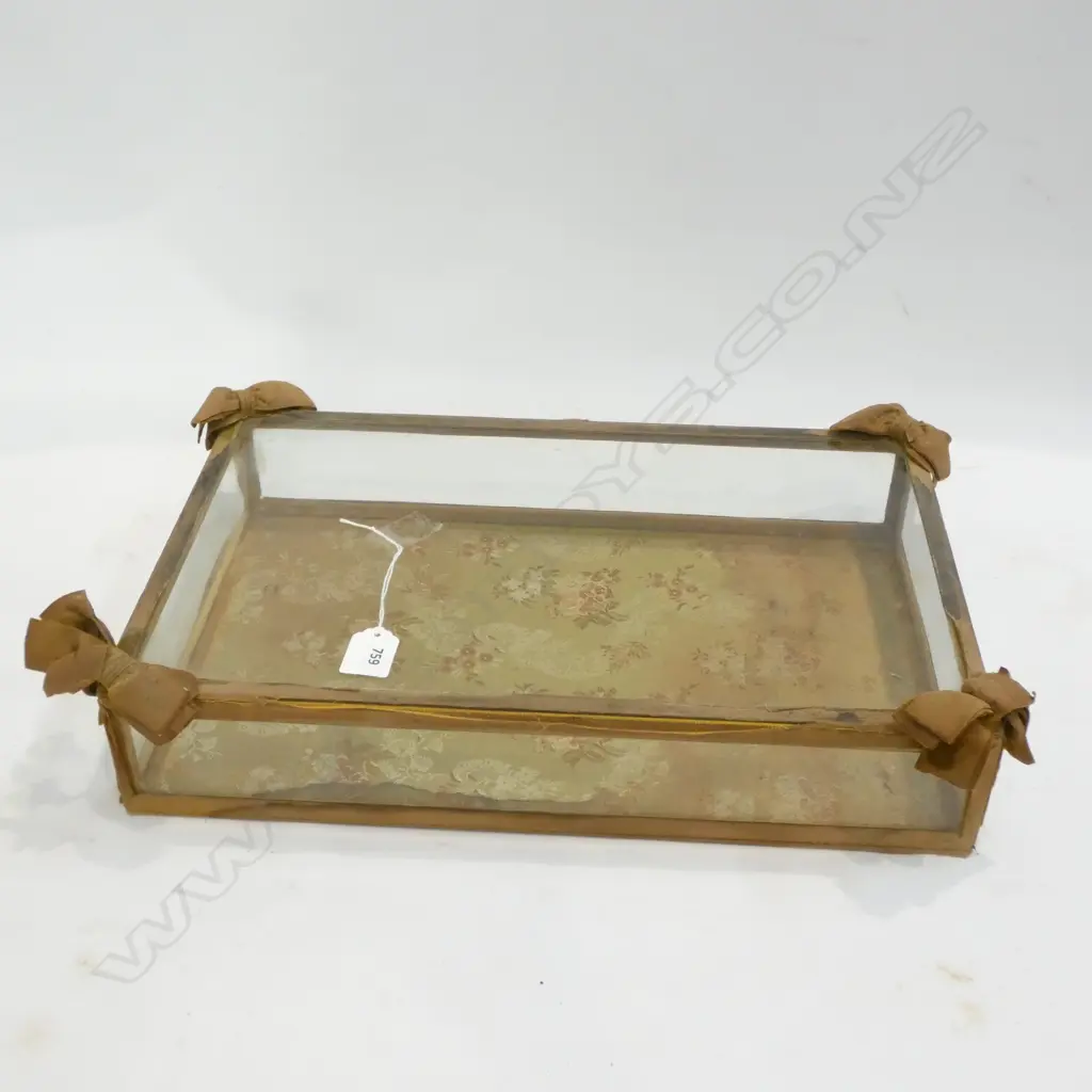 VINTAGE GLASS CASE L. 430MM Image 1++