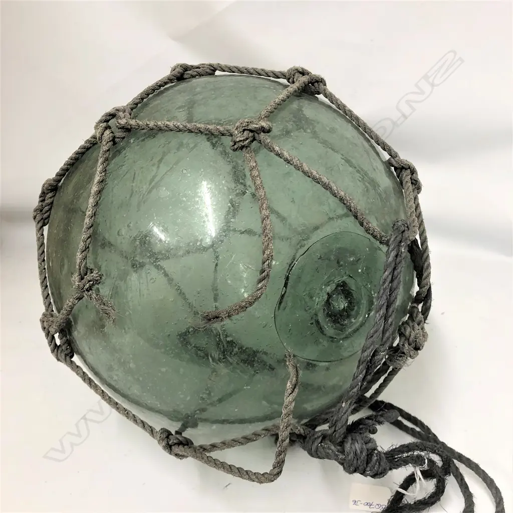 An old Japanese glass fishing float Image 1++