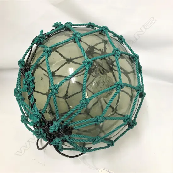 An old Japanese glass fishing float