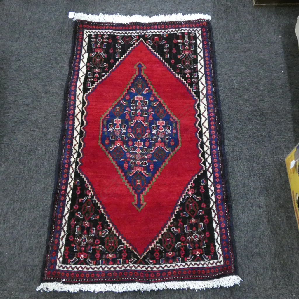 (88G) PERSIAN H/KNOTTED SANANDAJ RUG 1100 x 650 mm Image 1++