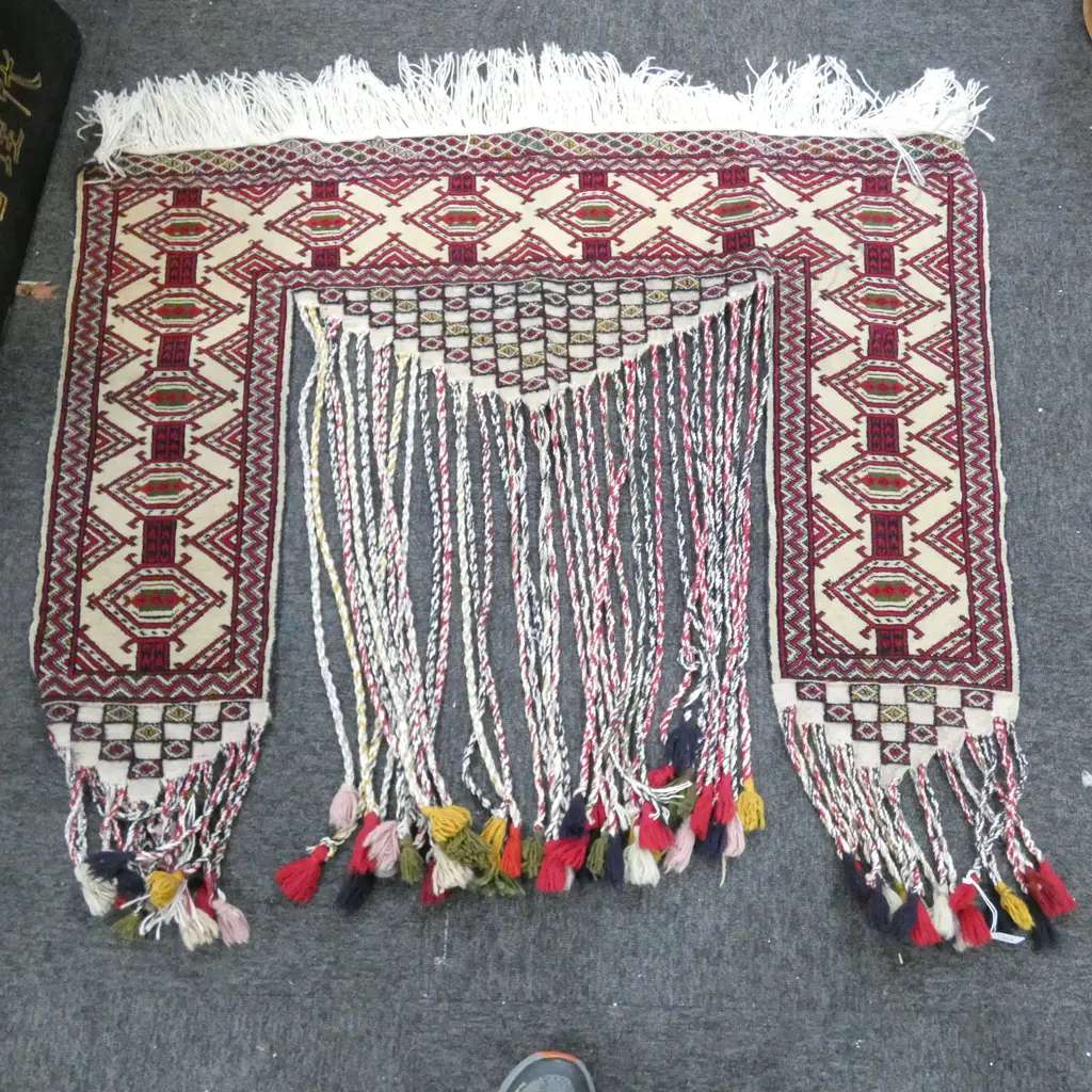 HANDWOVEN WOOLEN TRIBAL TENT HANGING W. 1230MM H. 880MM Image 1++