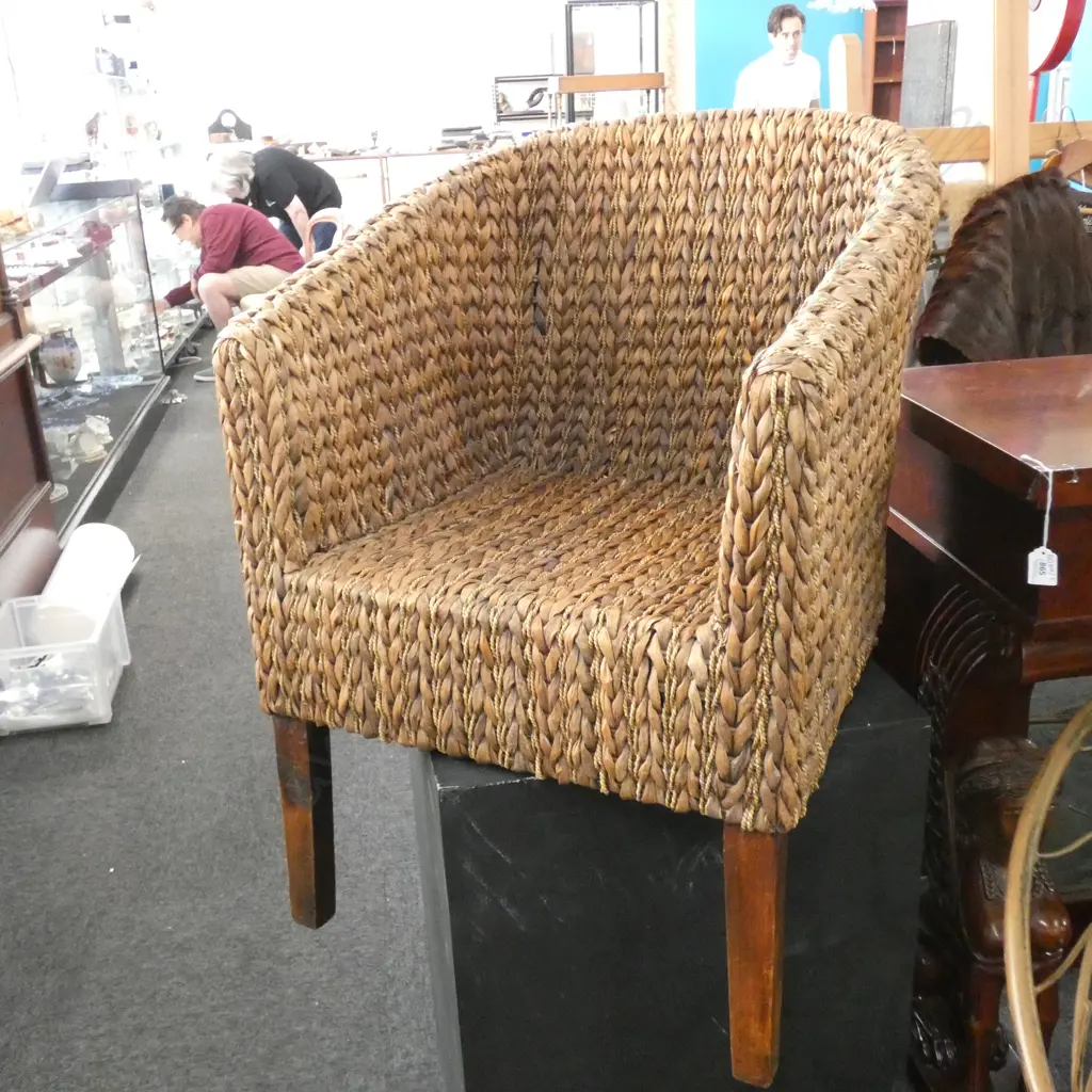 PR WOVEN WATER HYACINTH CHAIRS Image 1++