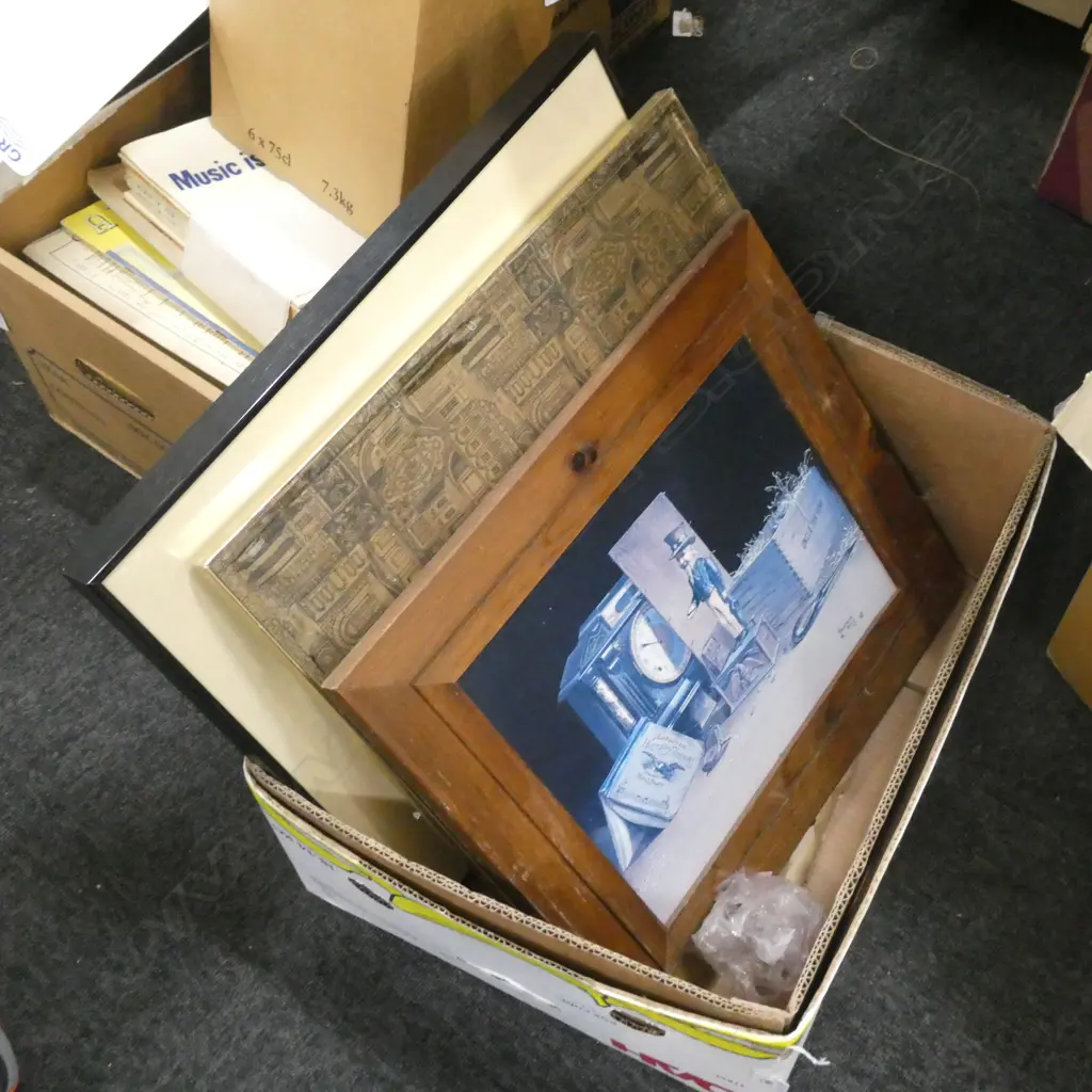 BOX LOT ASST. ARTWORKS  Image 1++