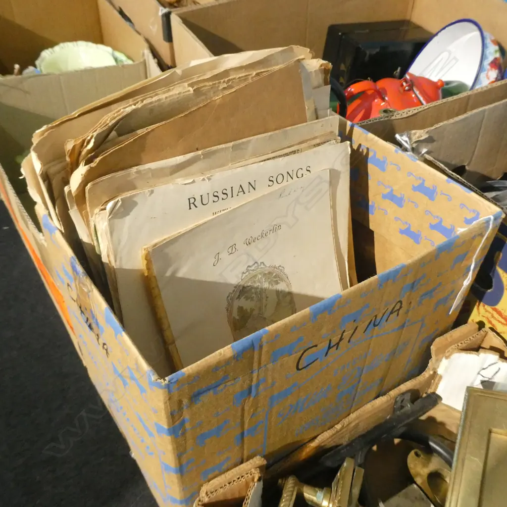 BOX OLD SHEET MUSIC Image 1++