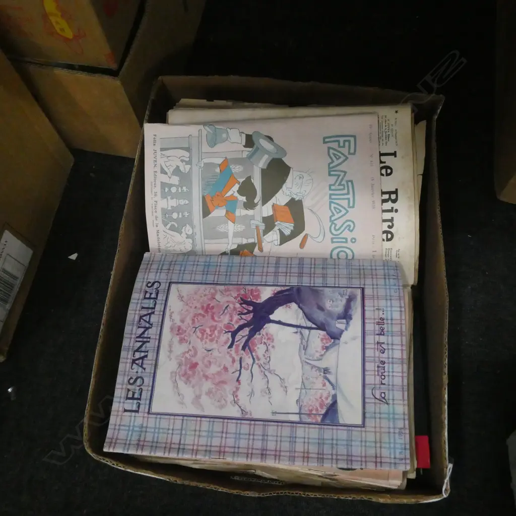 BOX LOT FRENCH MAGAZINES 1910 - 1930 Image 1++