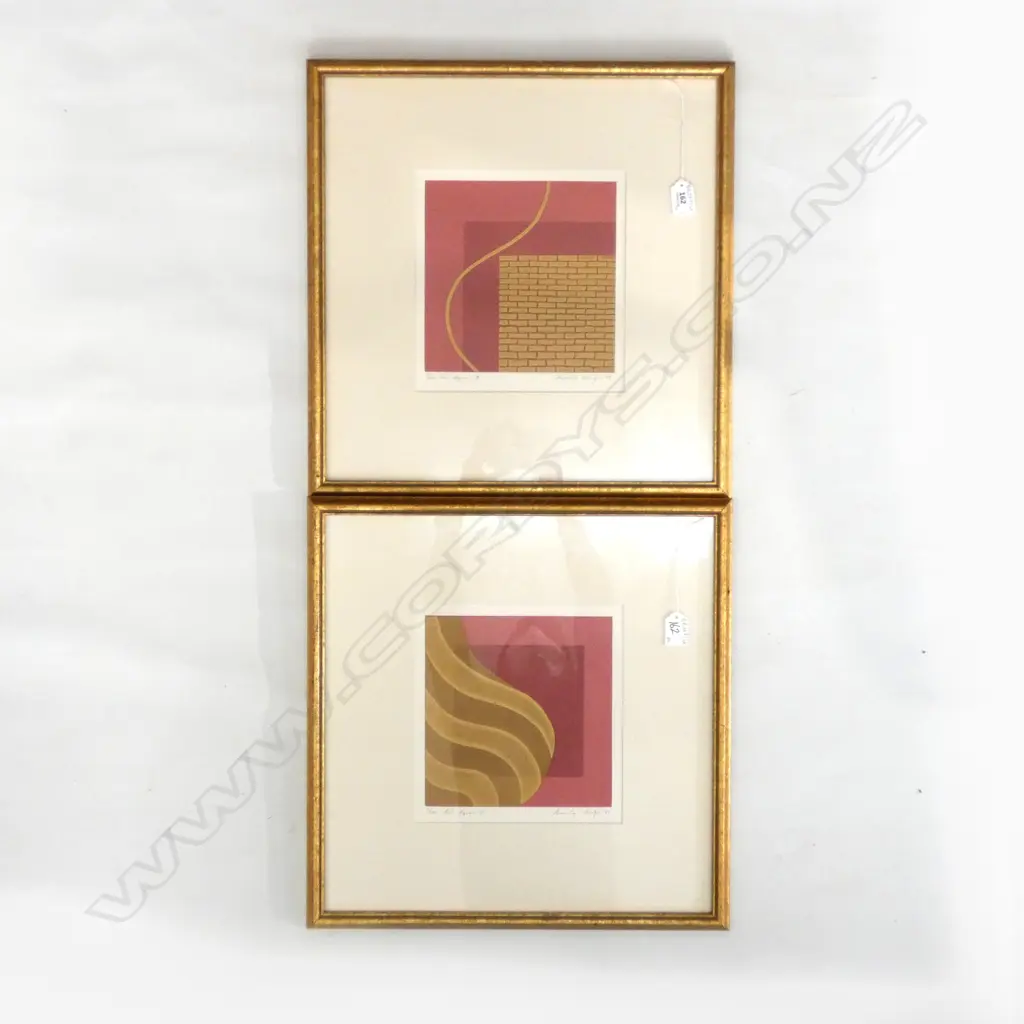 BEVERLY NEUTZE 'RED SQUARE 1' & '...2' '83 9/40 200MM SQ  Image 1++