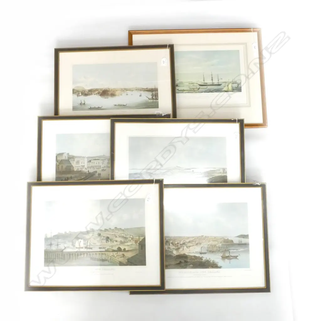 6 EARLY VIEWS OF AUCKLAND; 4 A SET 270 X 415MM Image 1++