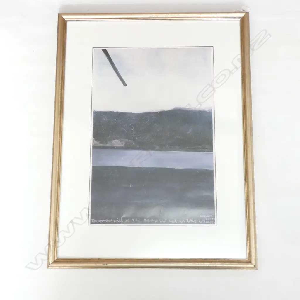 COLIN MCCAHON PRINT 'TOMORROW WILL BE THE SAME...' 595 X 395MM Image 1++