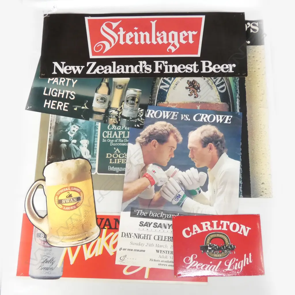 8 ASST. BEER / SPORT POSTERS Image 1++