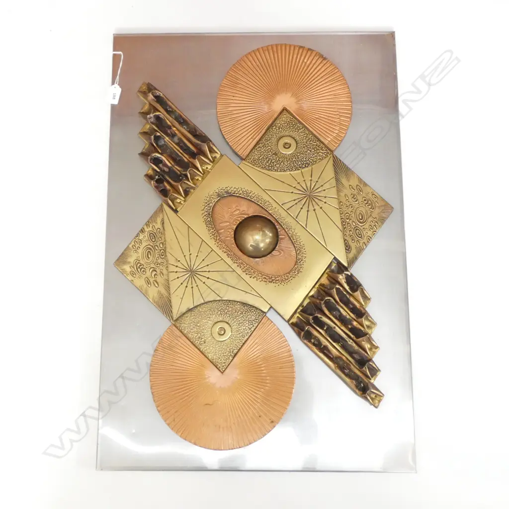 COPPER & BRASS WALL HANGING 760 X 510MM Image 1++