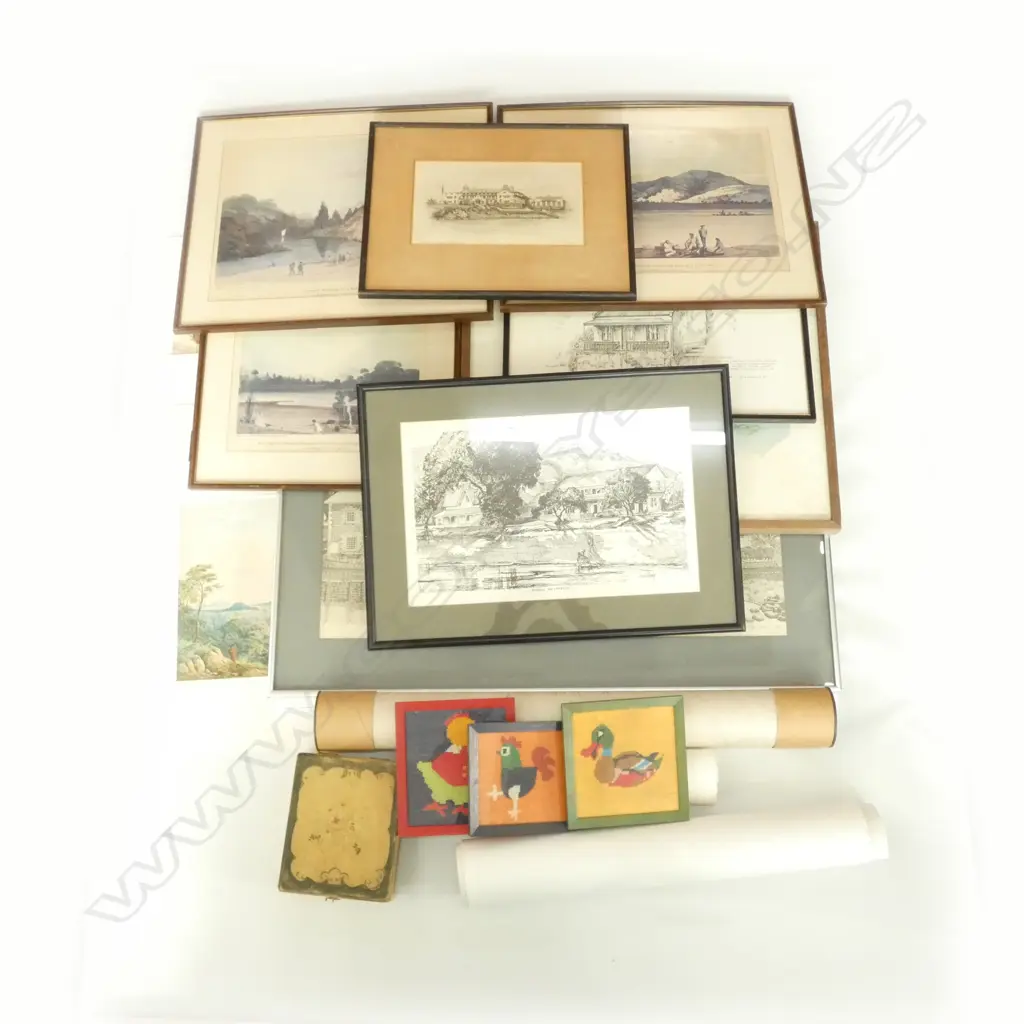 BOX LOT PRINTS; EARLY AUCKLAND / NZ ETC Image 1++