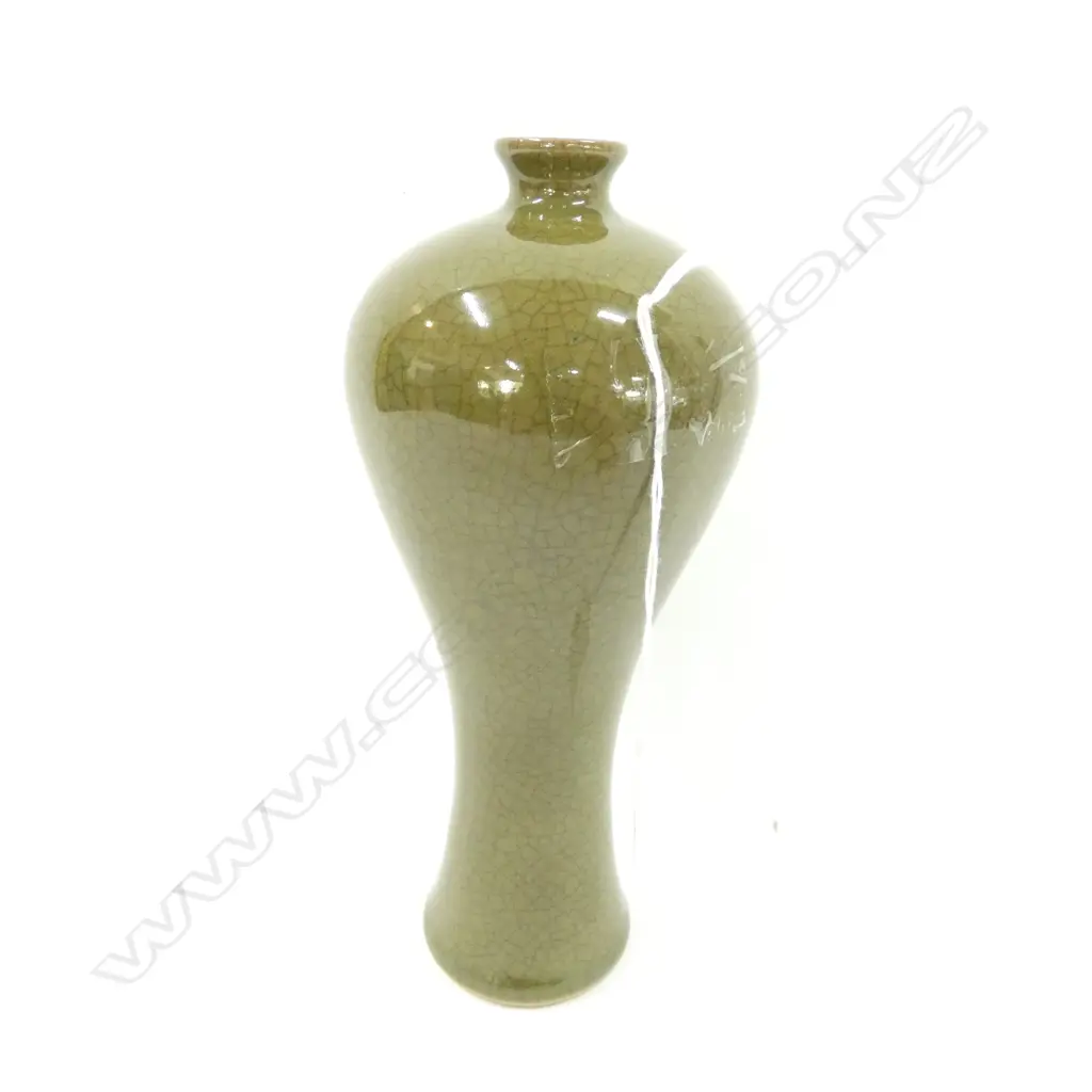 CHINESE TEA GLAZE VASE H. 225MM Image 1++