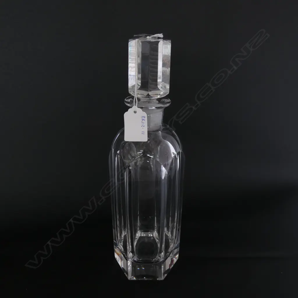ORREFORS CRYSTAL HEXAGONAL DECANTER Image 1++