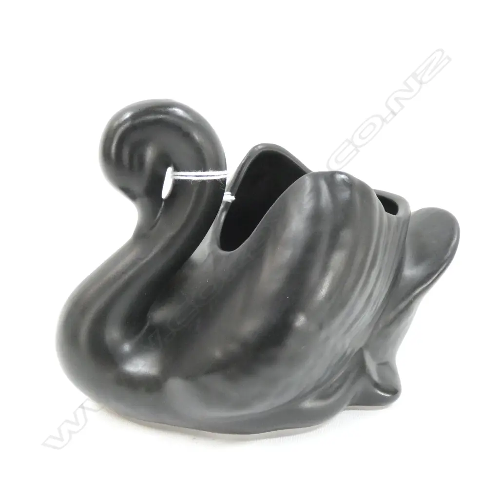 STUDIO CERAMICS SMALL BLACK SWAN L. 165MM Image 1++