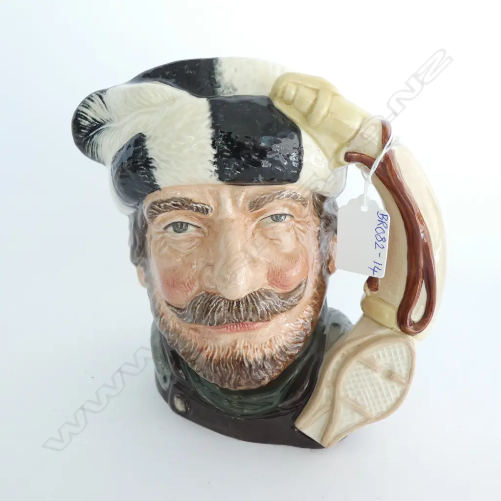 ROYAL DOULTON TOBY CHARACTER JUG -  TRAPPER D6609 H. 200MM Image 1++