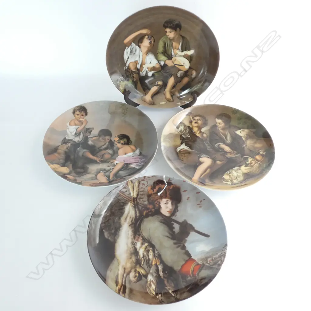 4 KAISER ART COLLECTION PLATES - DIA 240MM Image 1++
