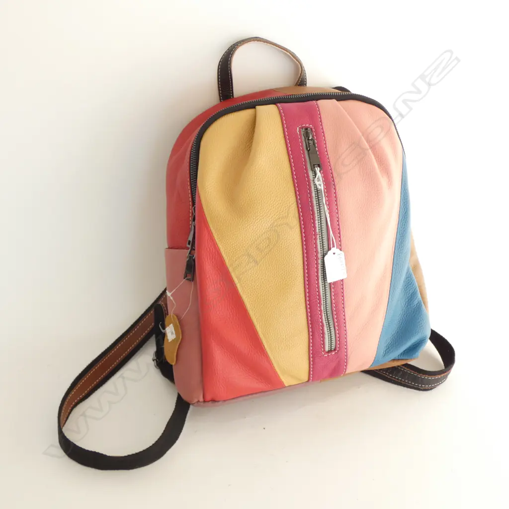 MULTI TONE LEATHER SATCHEL  Image 1++