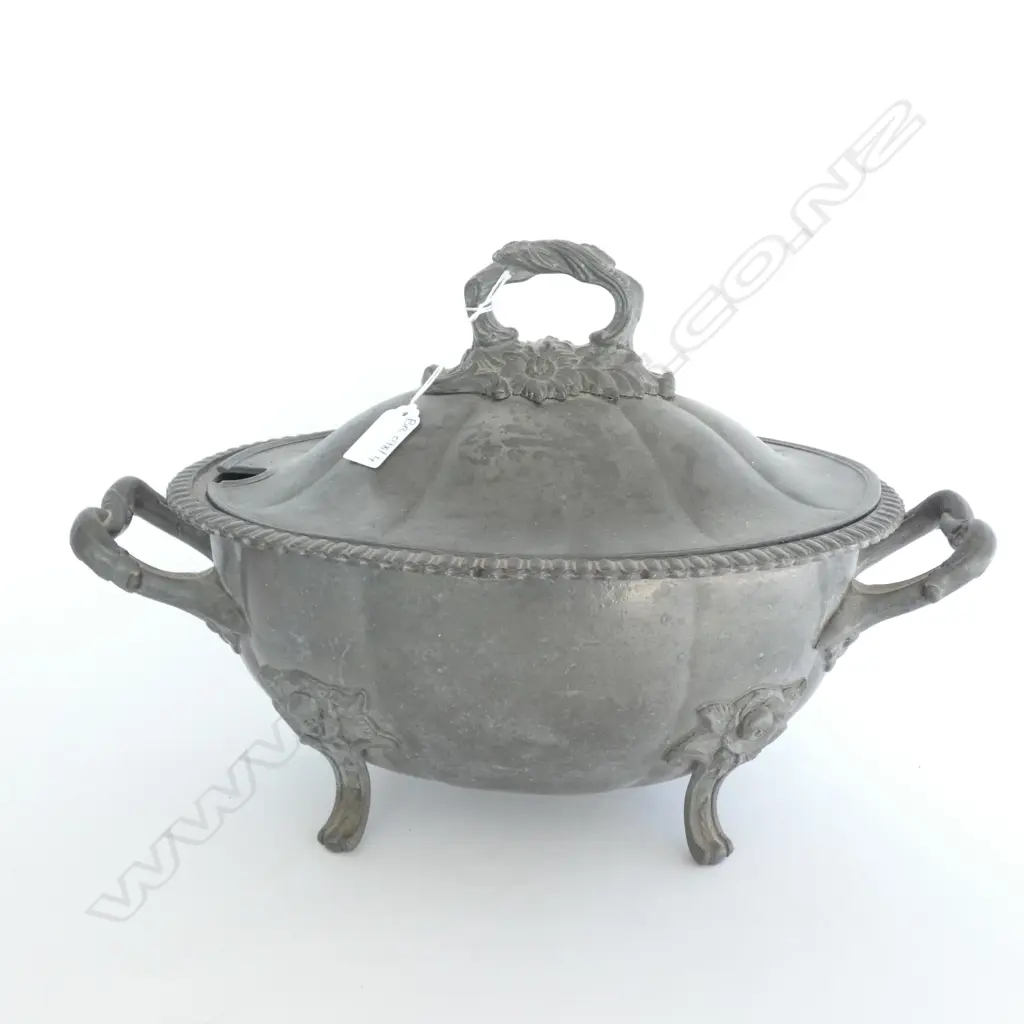 PEWTER TUREEN L. 400MM Image 1++