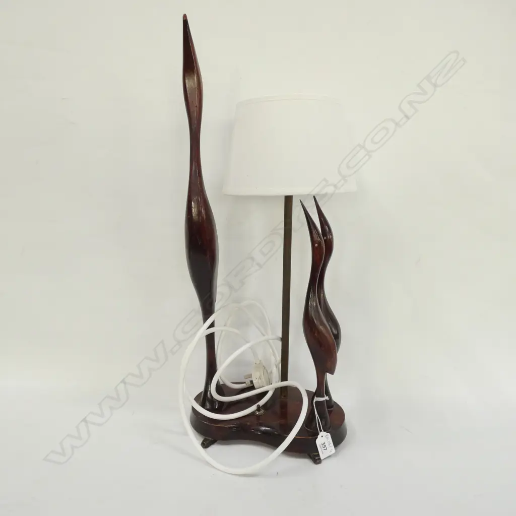 VINTAGE RETRO BIRD LAMP H. 595MM Image 1++