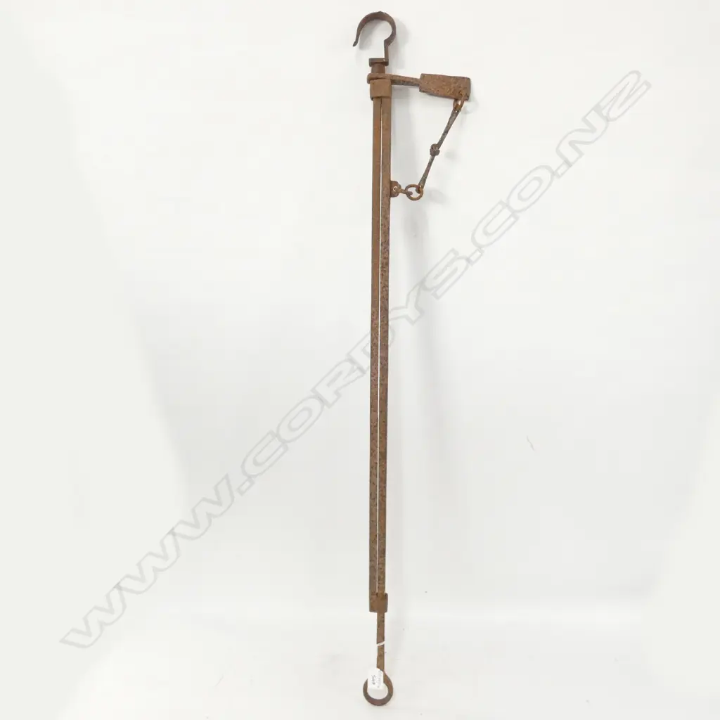 OLD IRON JAPANESE JIZAI KAGI FIRE PLACE SUSPENSION HOOK Image 1++