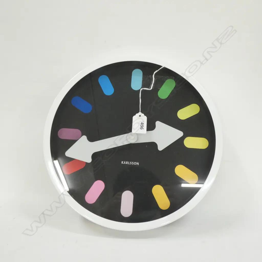 CONTEMPORARY KARLSSON WALL CLOCK 300MM DIA NO BATTERY Image 1++