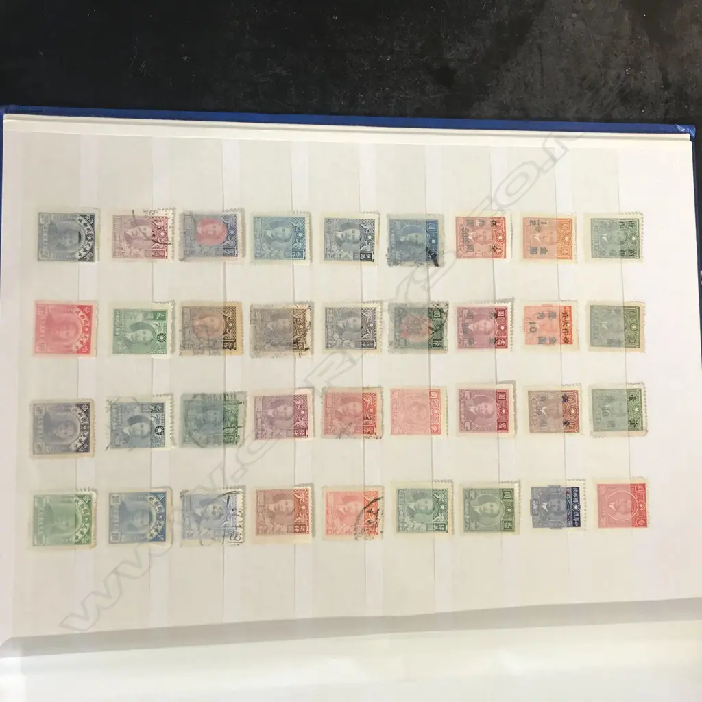 A Chinese stamp collection in album Image 1++
