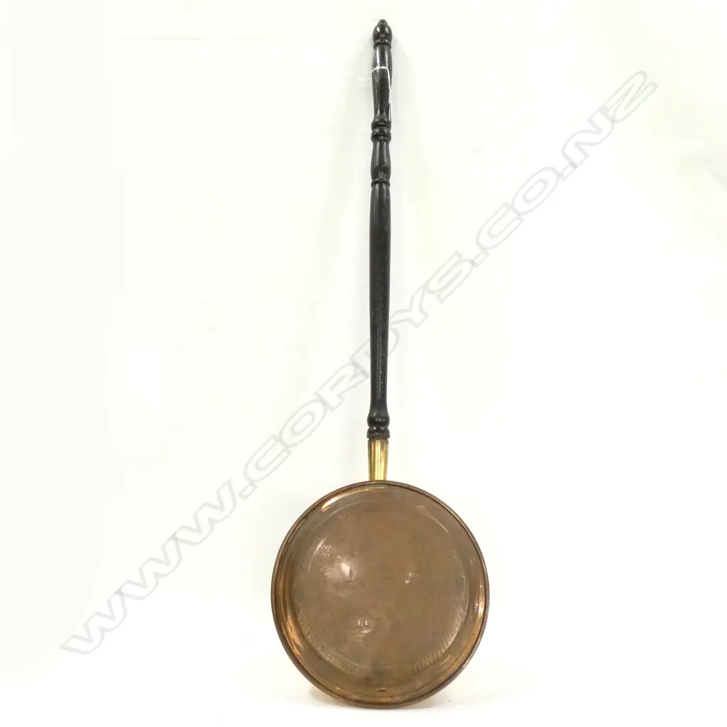 VINTAGE COPPER BED WARMER L. 1010MM Image 1++