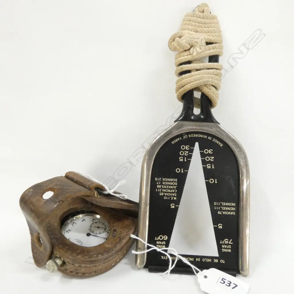 CORTEBERT POCKET WATCH IN LEATHER CASE - MINUTE HAND LOOSE INSIDE GLASS & FIDELITY ENGINEERING MEASURE L.220MM Image 1++