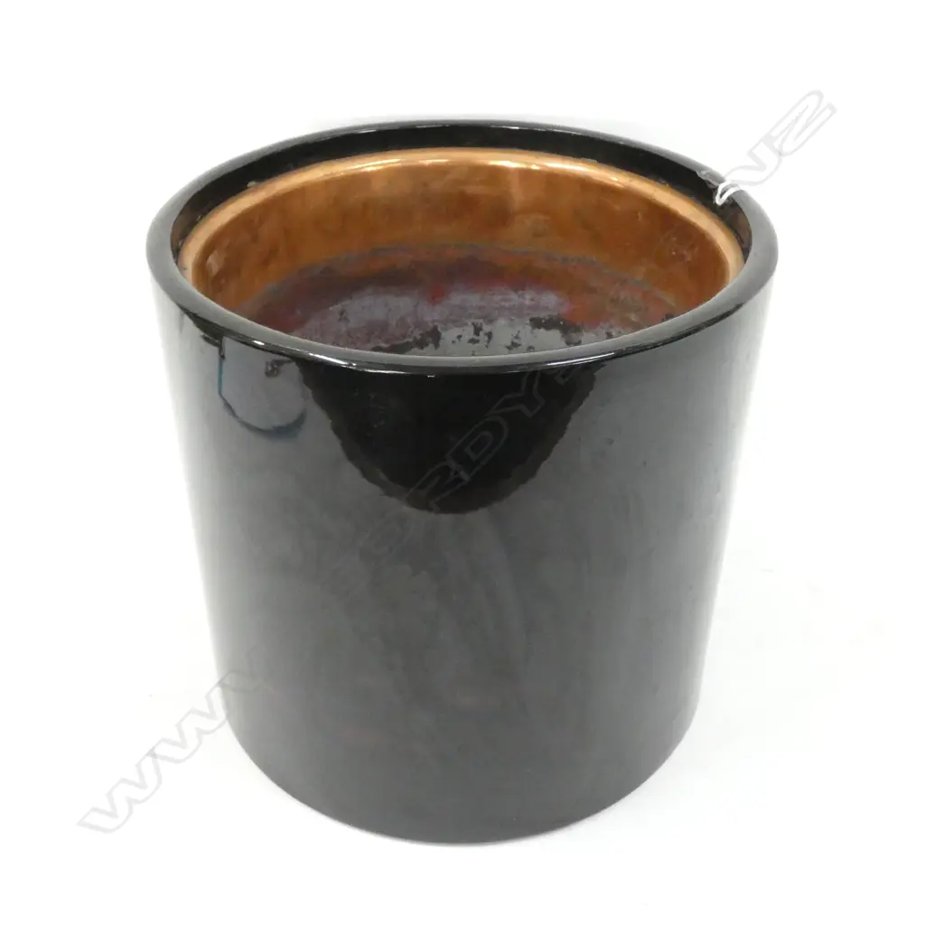 MID CENTURY JAPANESE COPPER LINED HIBACHI - DIA 270 H. 260MM Image 1++