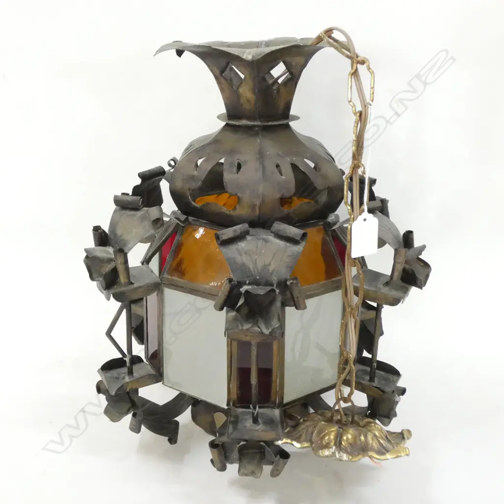 EXOTIC STYLE 6 SIDED LANTERN H. 370MM Image 1++