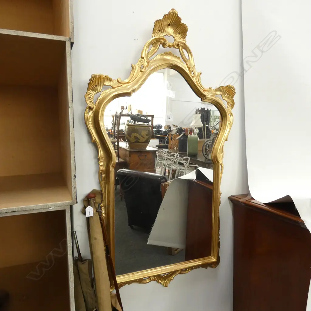VINTAGE GILT FRAME MIRROR 1080 X 620MM ONE OF A PAIR Image 1++