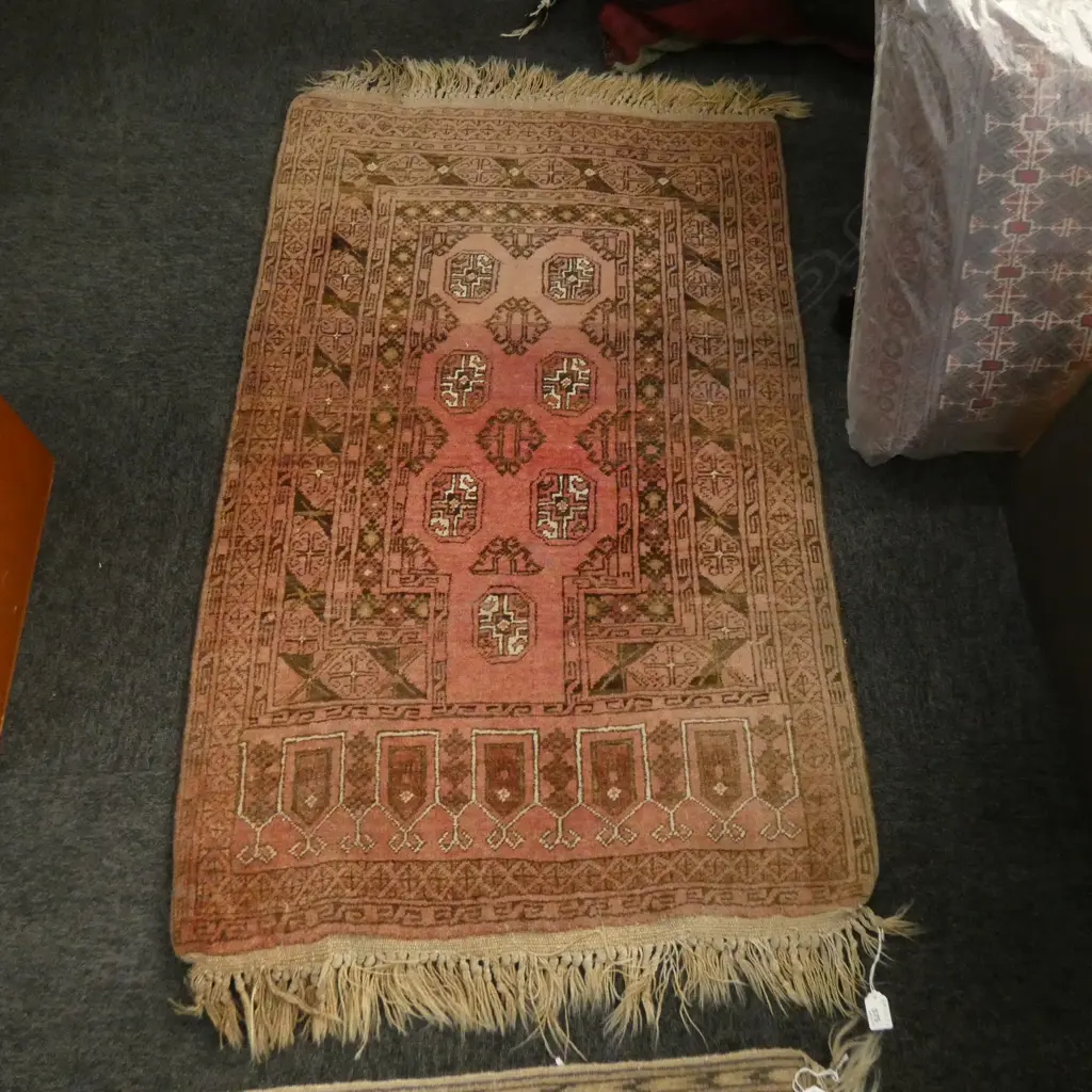 ALL WOOL HAND KNOTTED RUG FADING 1200 X 780MM Image 1++
