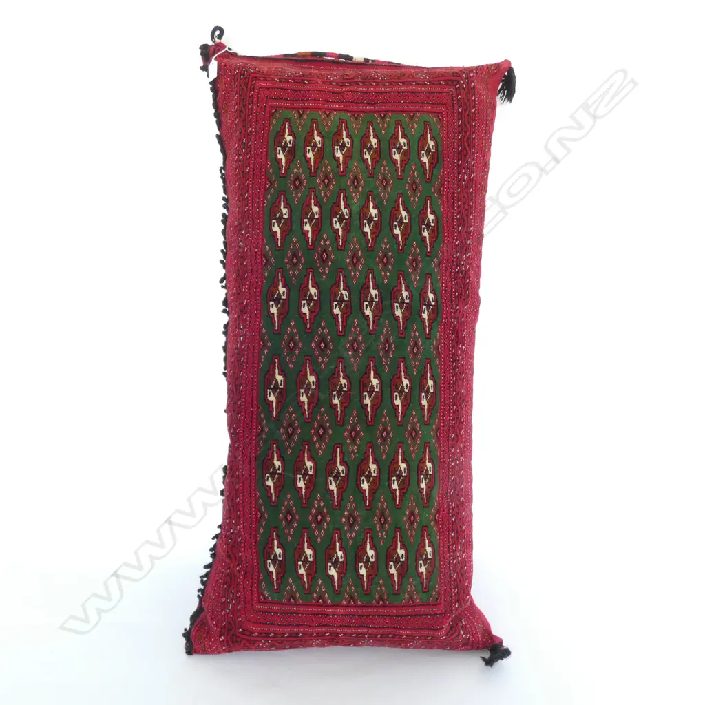 LARGE AFGHAN BALOCHI HAND KNOTTED CUSHION 1000X500MM Image 1++