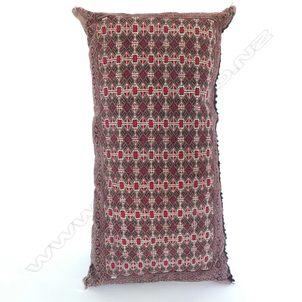 LARGE AFGHAN BALOCHI HAND KNOTTED CUSHION 1100X550MM Image 1++