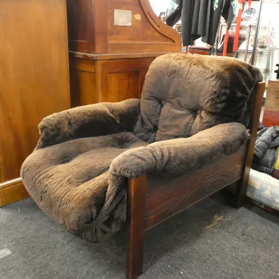 RETRO 3 PCE SUITE BROWN FLEECE 