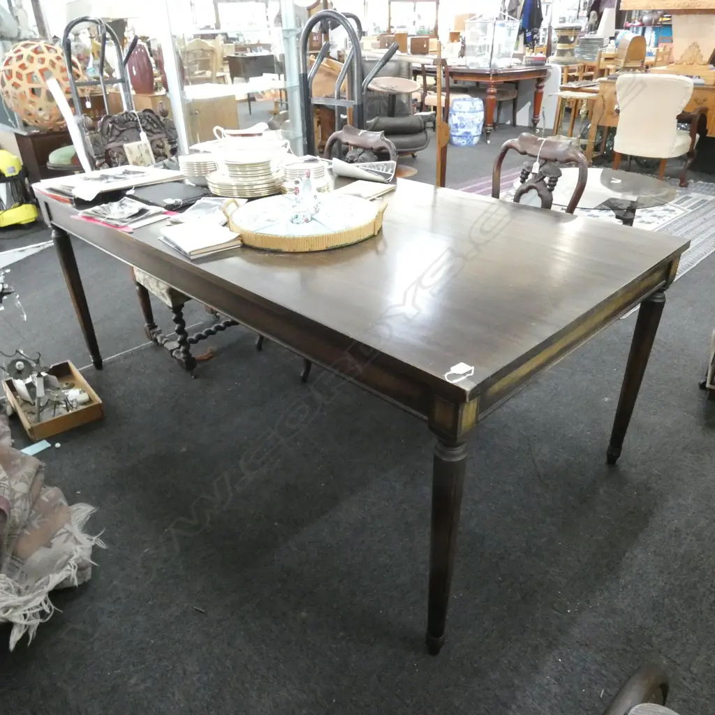 SOLID MAHOGANY DINING TABLE 1920 X 985MM Image 1++