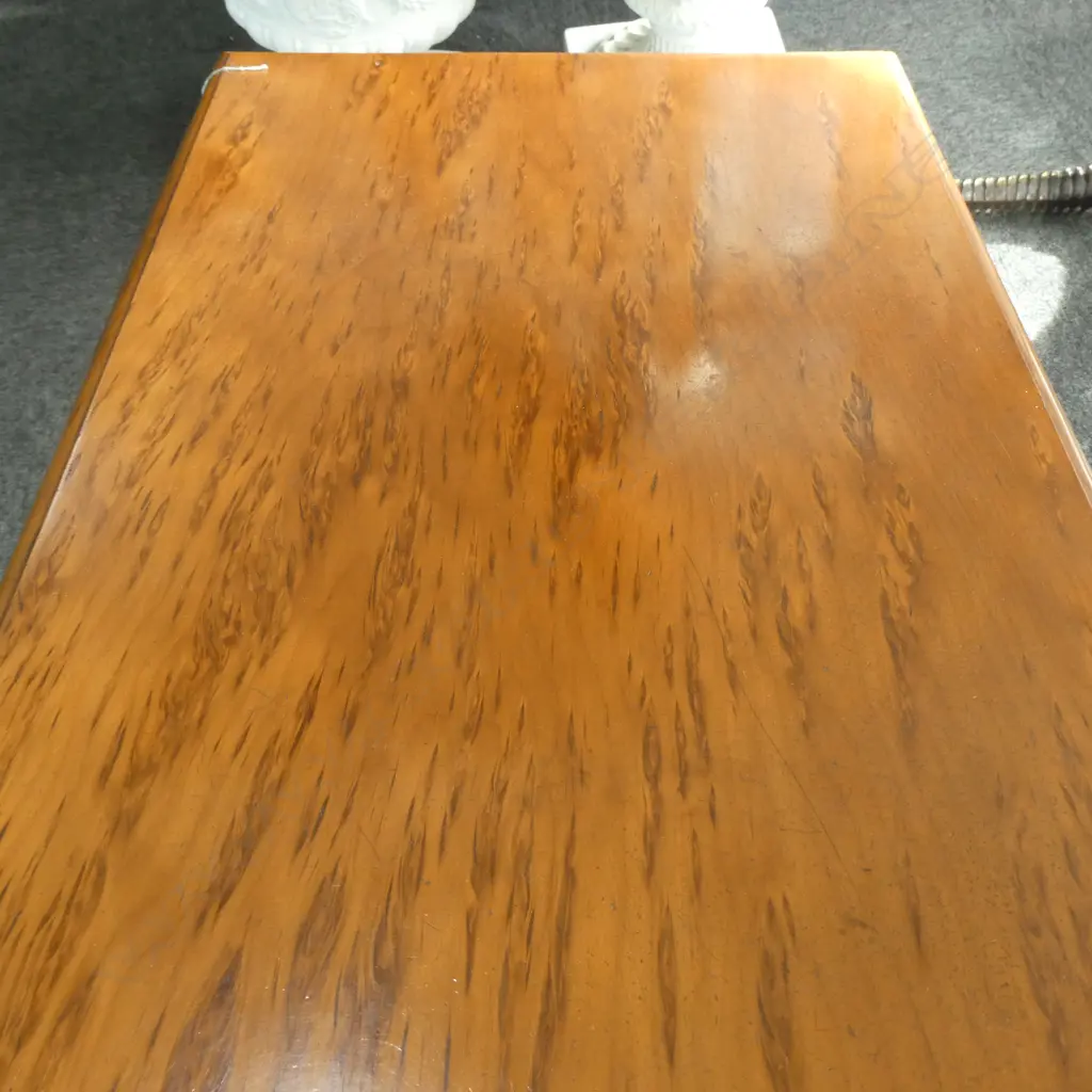 COLONIAL REFECTORY SIDE TABLE; SOLID MOTTLED KAURI TOP... Image 1++