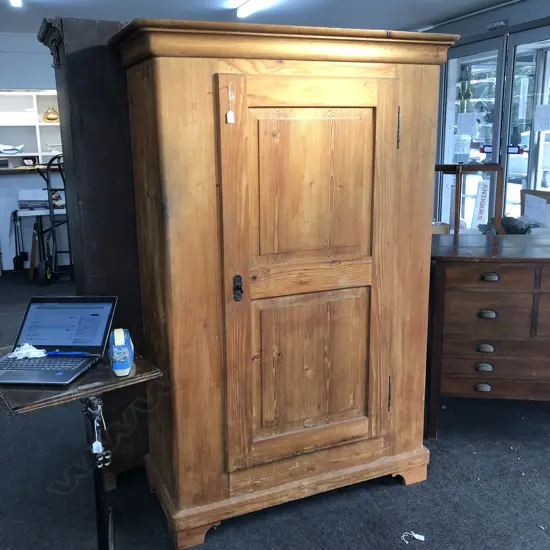 VICTORIAN COUNTRY PINE SINGLE DOOR ARMOIRE