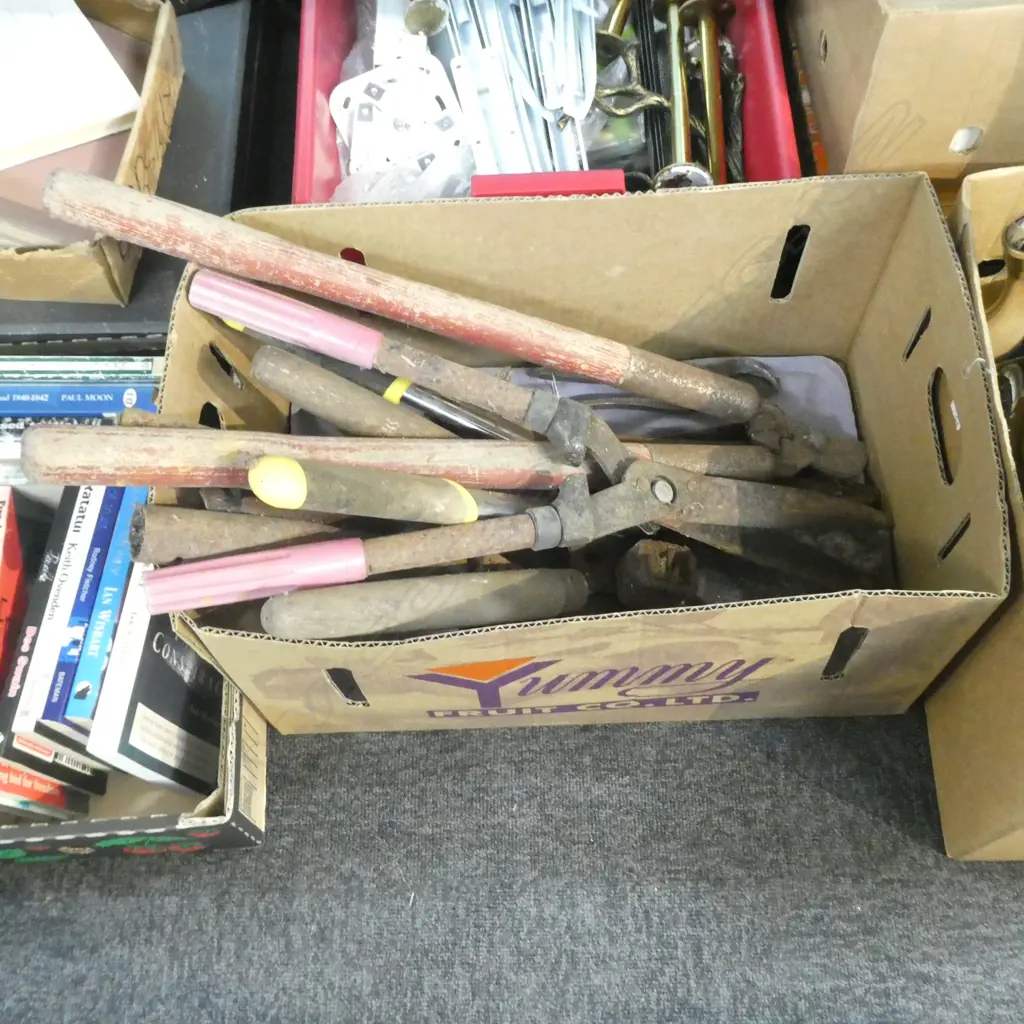 BOX LOT GARDENING TOOLS Image 1++