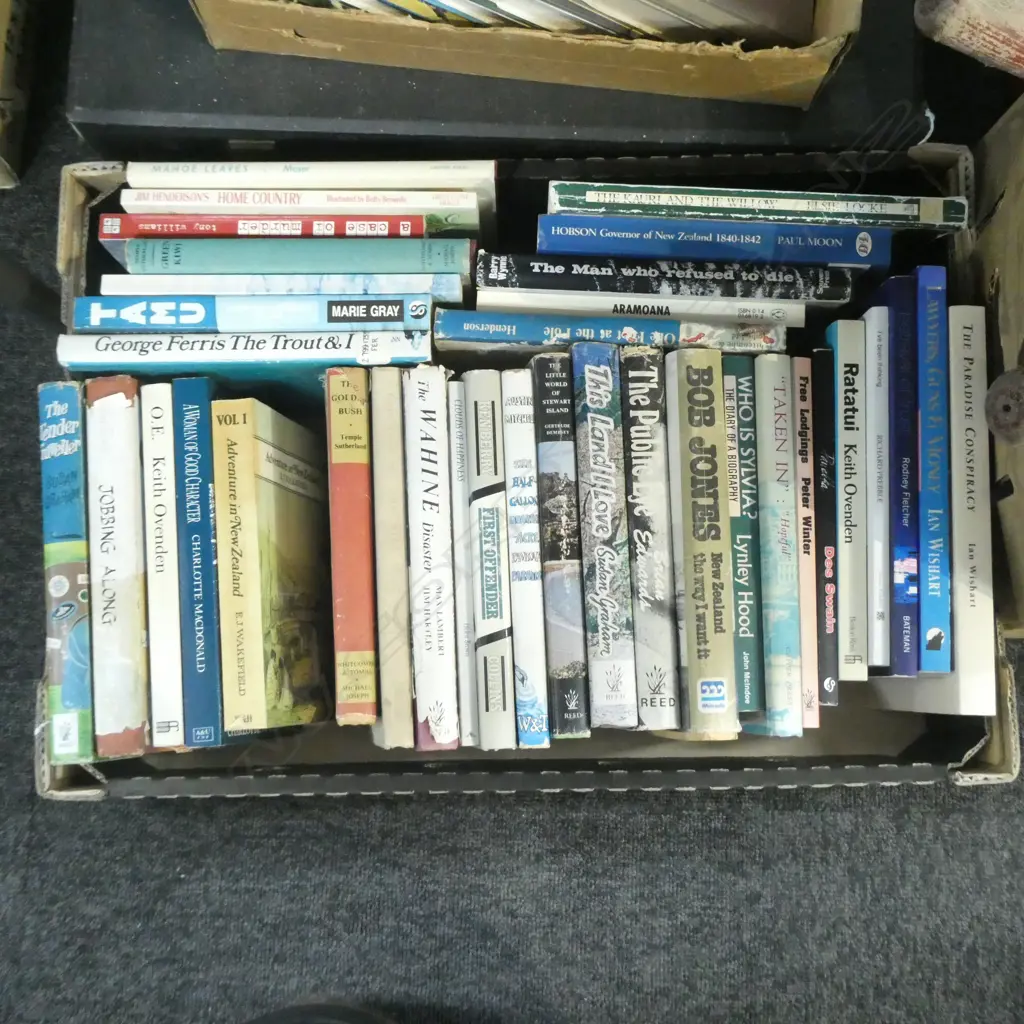 BOX LOT NZ BOOKS; IAN WISHART / BOB JONES ETC Image 1++