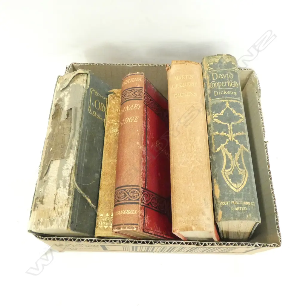FIVE OLD CHARLES DICKENS BOOKS..... Image 1++