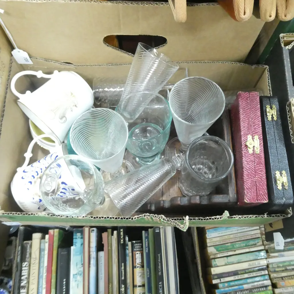 BOX LOT ASST. EP & GLASSES ETC Image 1++