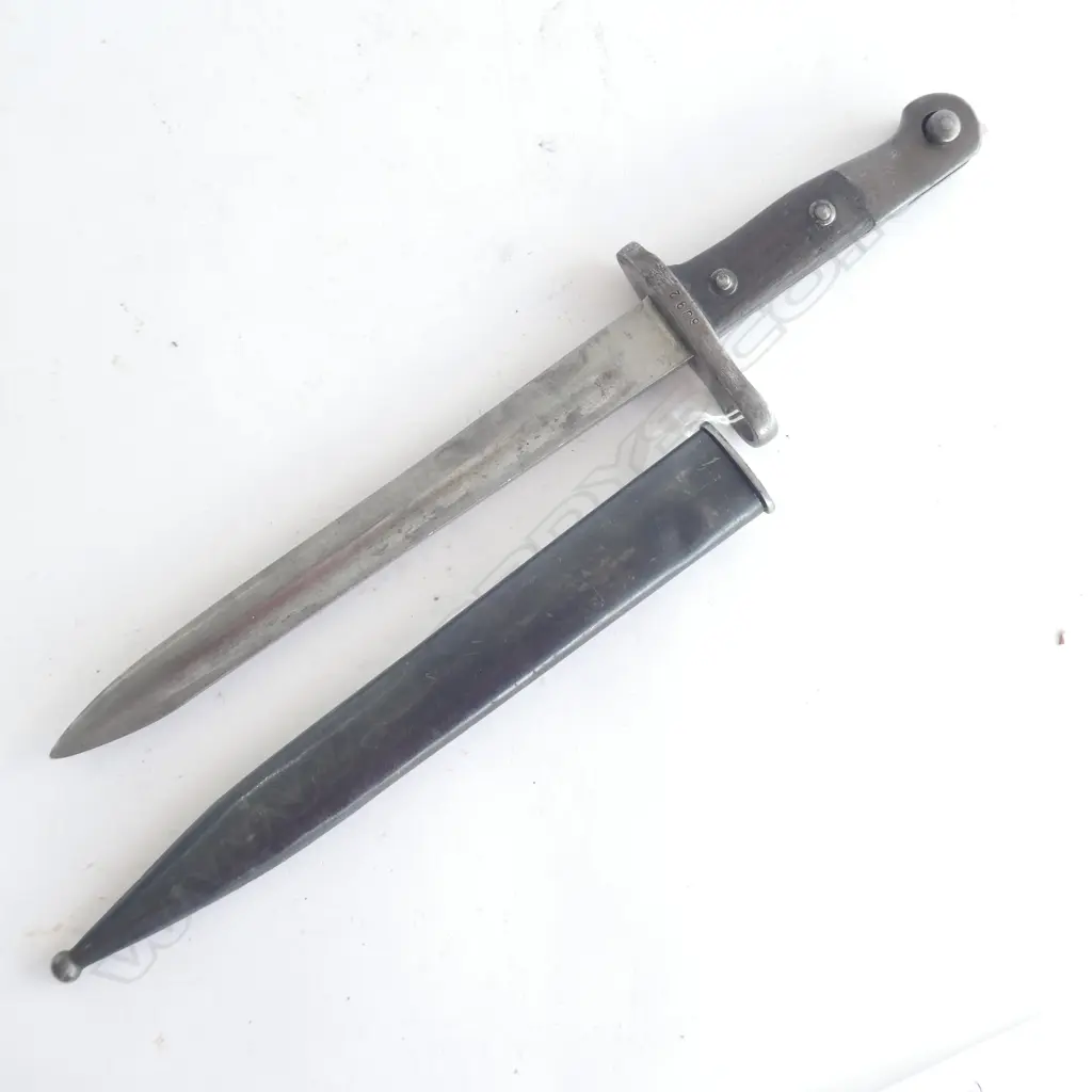 M.1935 TURKISH MAUSER BAYONET & STEEL SCABBARD, OVERALL 395mm Image 1++